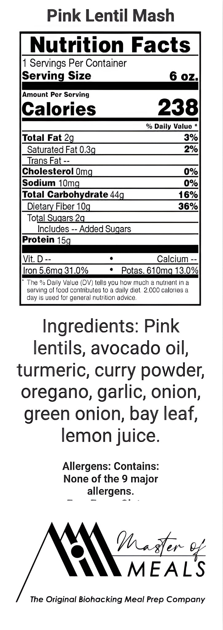 Pink Lentil Mash