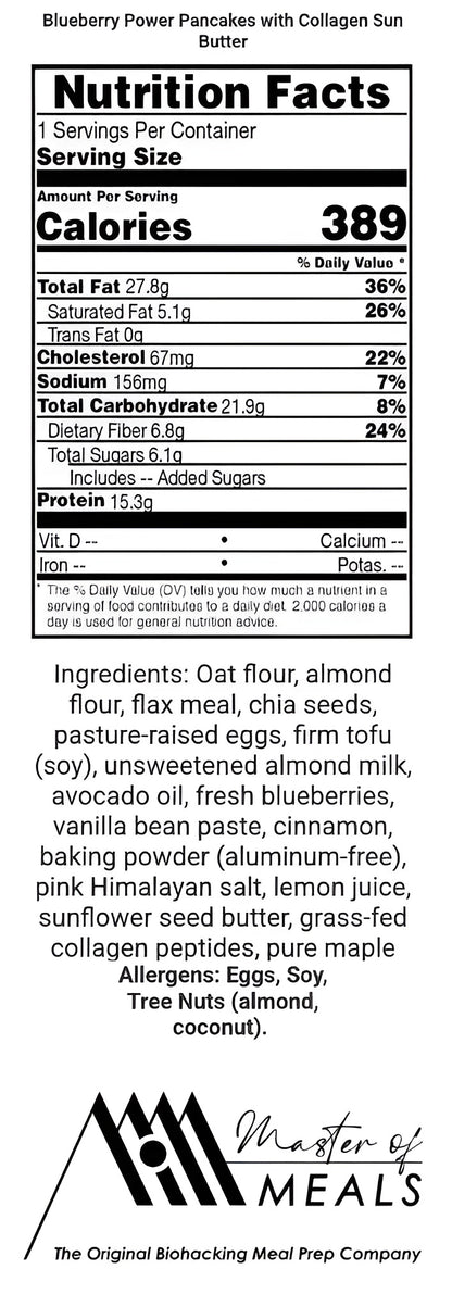 Blueberry Pancakes w/Collagen Sun Butter