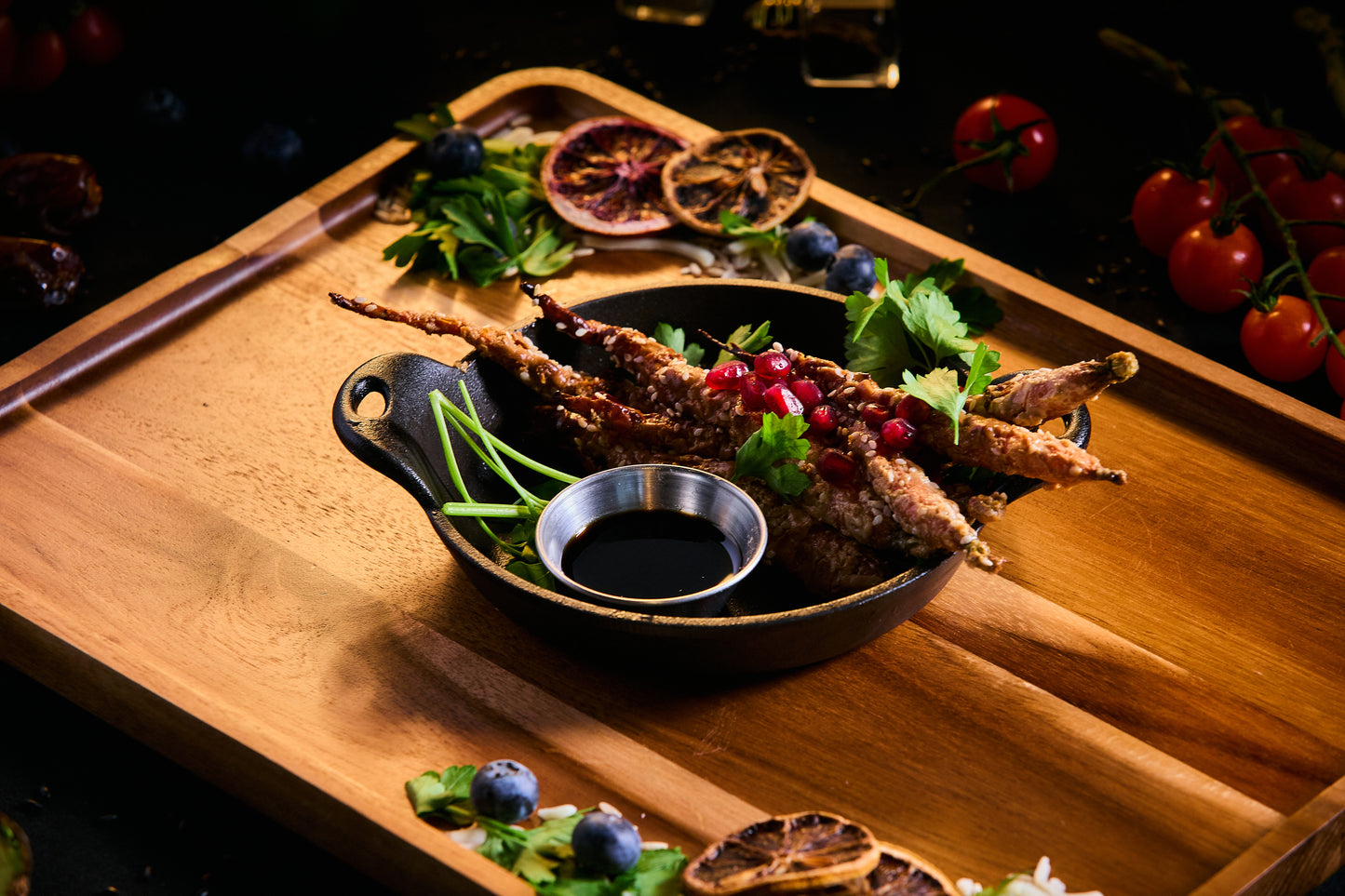 Miso Carrots w/Pomegranate Molasses