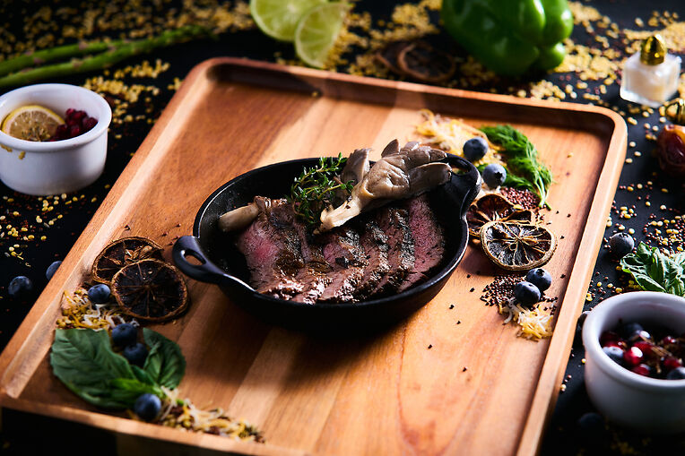 Add-On Cordyceps-Crusted Flank Steak