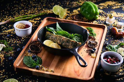 Basil Spirulina Salmon
