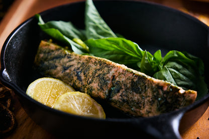 Basil Spirulina Salmon