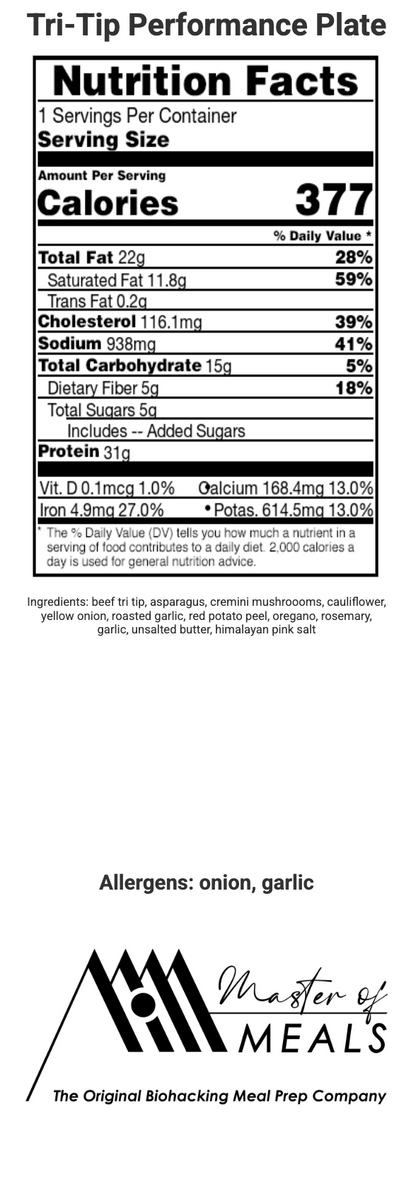 Tri-Tip Performance Plate