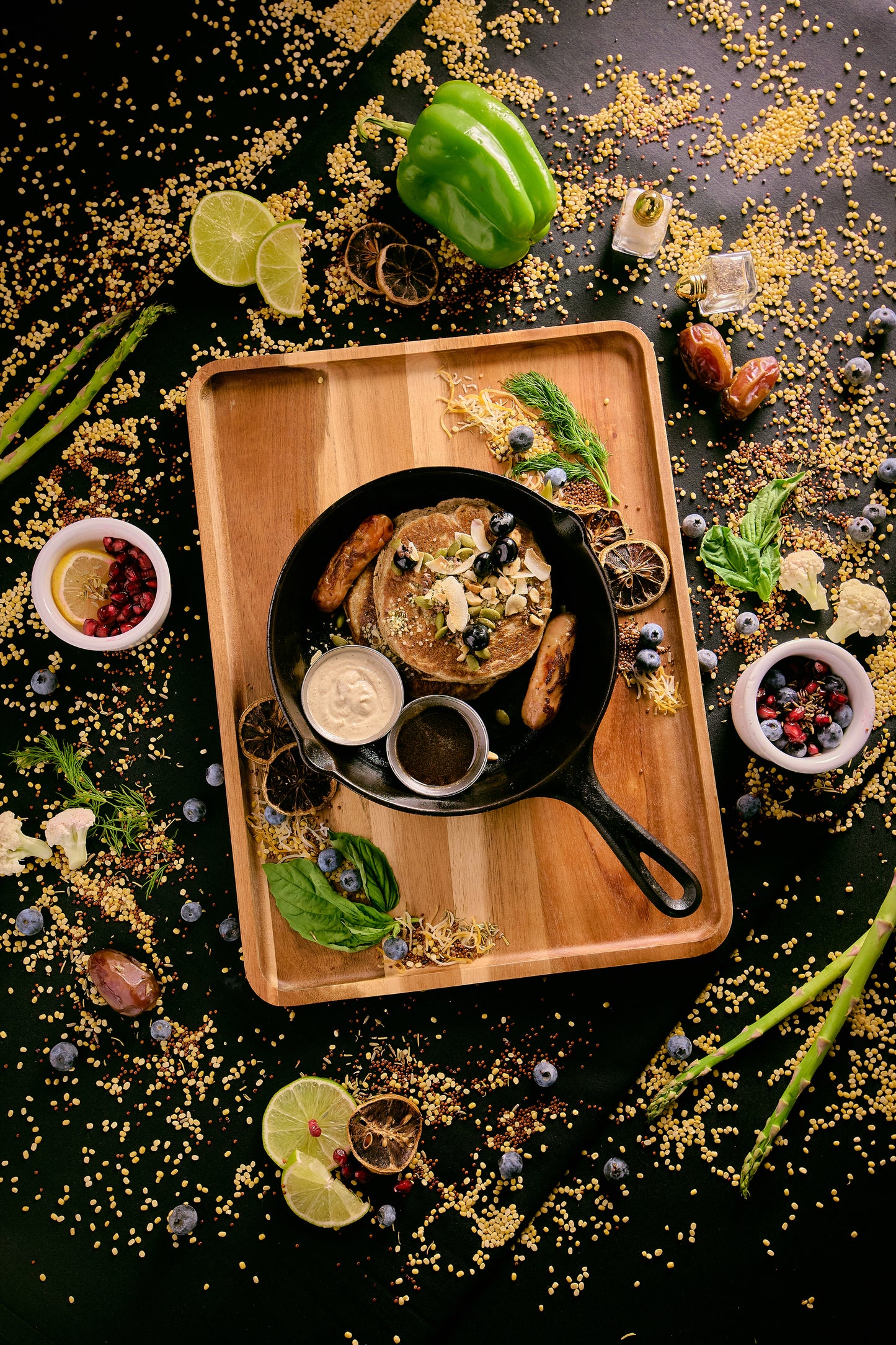 Blueberry Hazelnut Power Pancakes