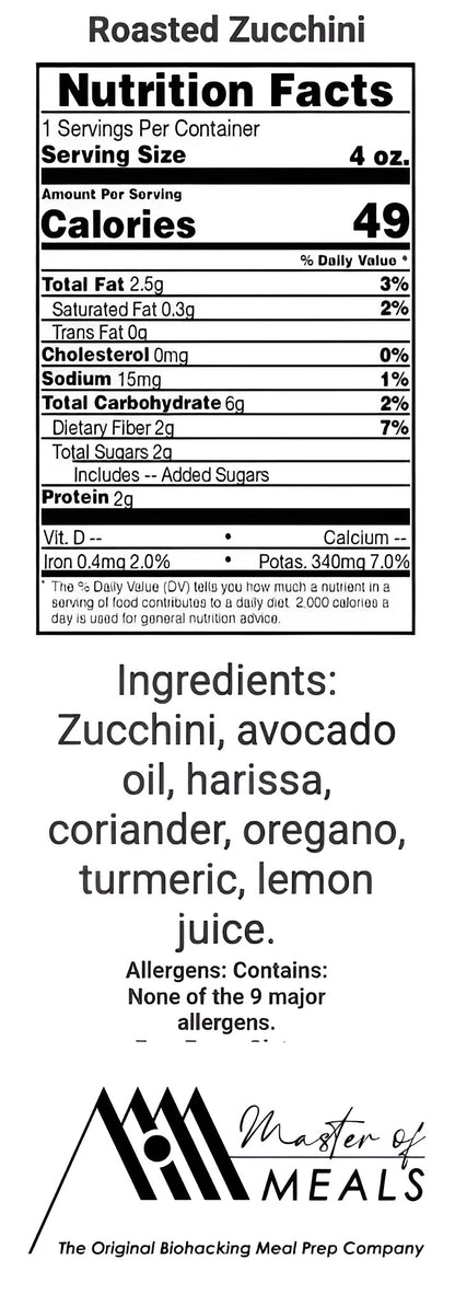 Side Of Roasted Zucchini